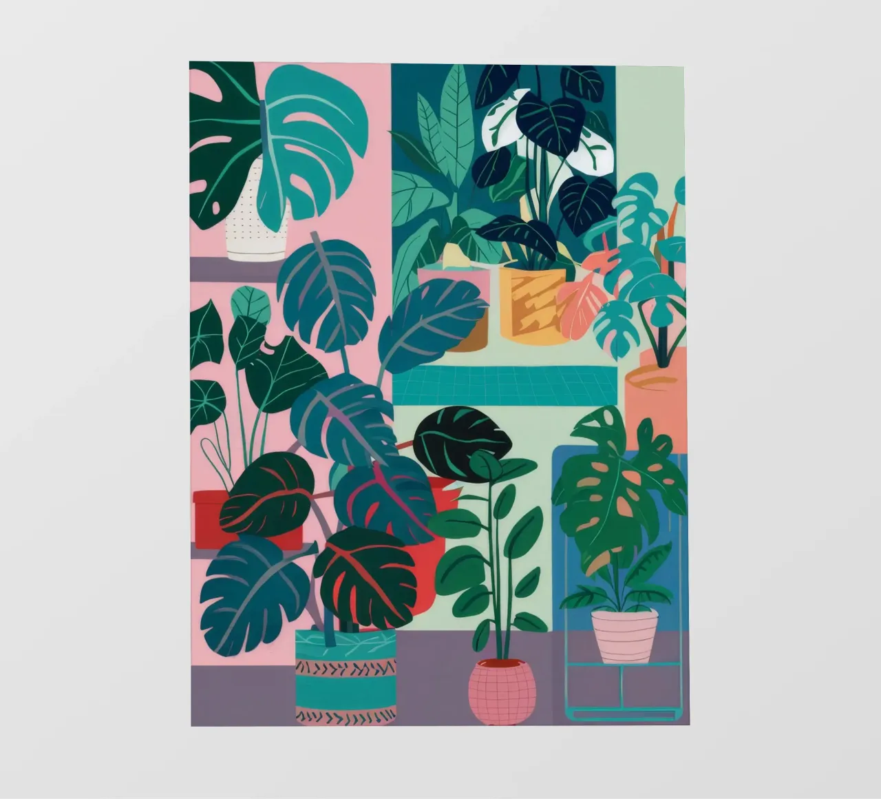 Monstera Leaf Study pellicola backlit da Paez Harmony