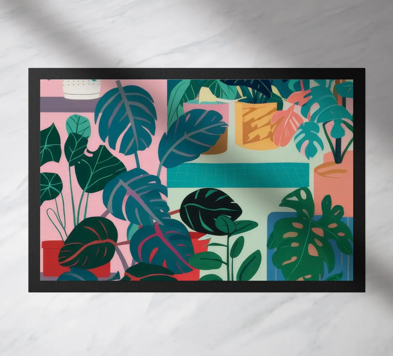 Monstera Leaf Study doormat by Paez Harmony