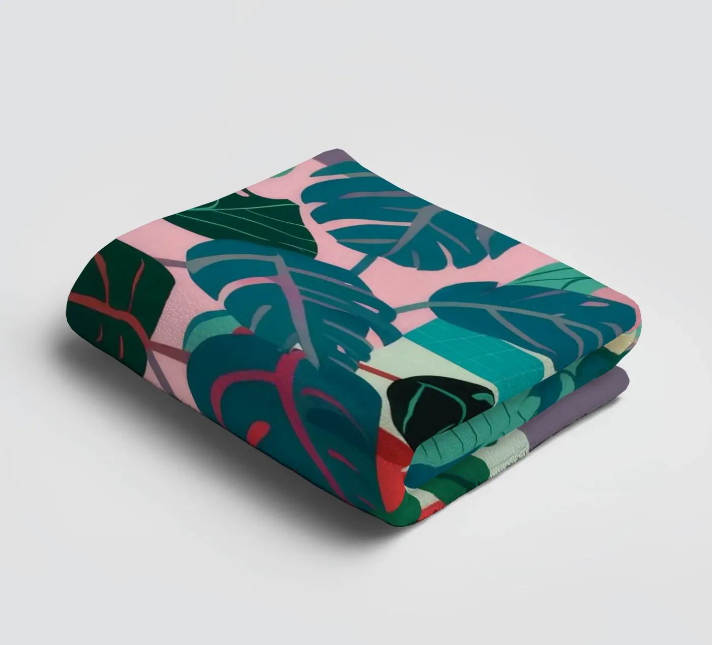 Monstera Leaf Study towel by Paez Harmony