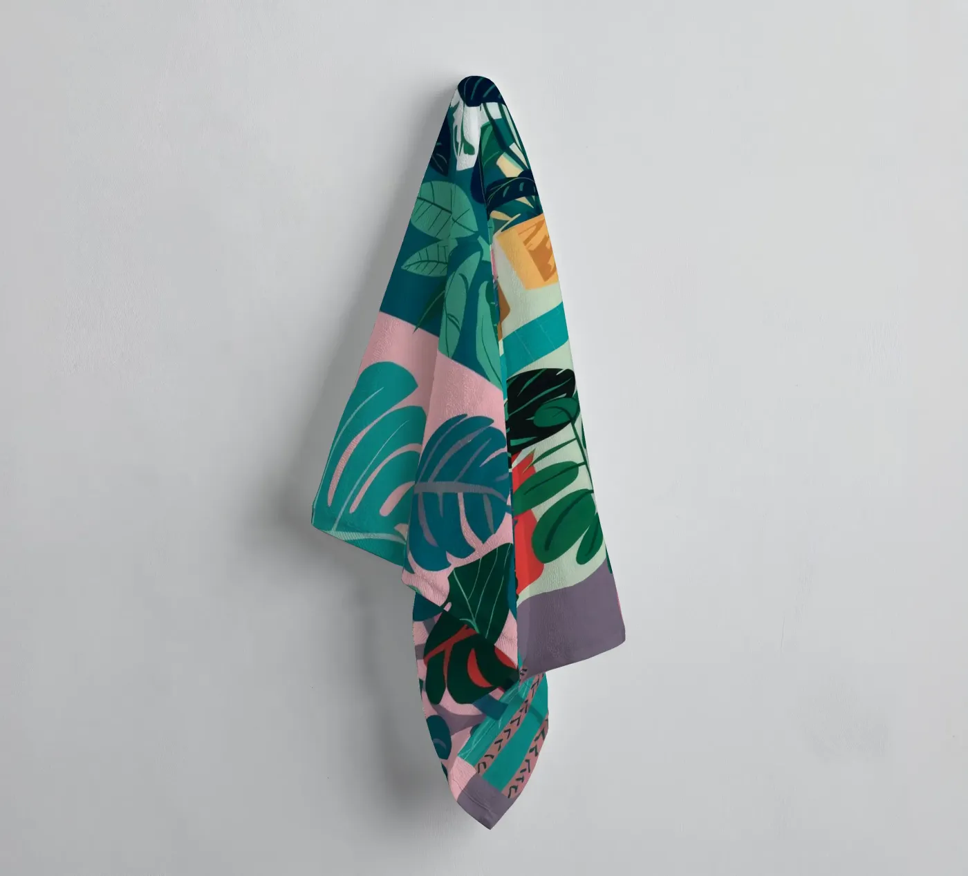 Monstera Leaf Study towel by Paez Harmony