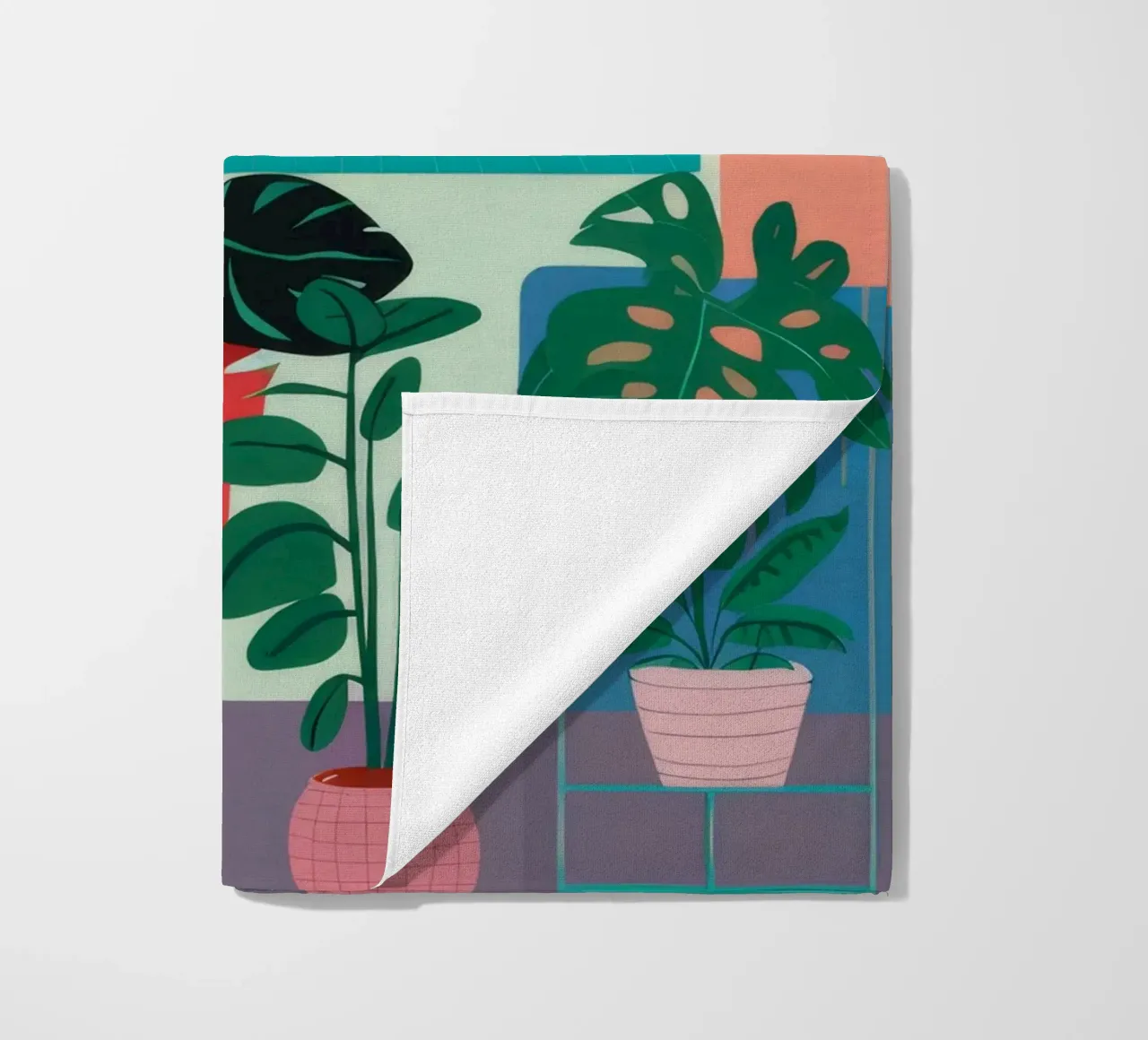 Monstera Leaf Study beach towel by Paez Harmony