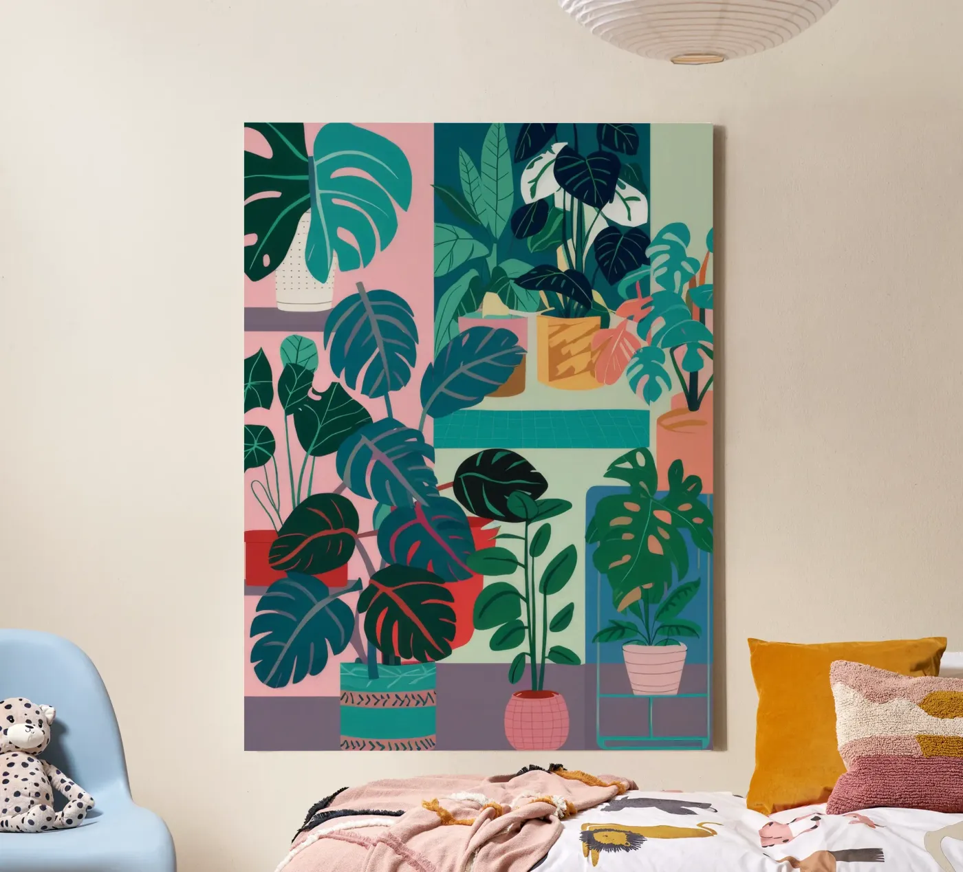 Monstera Leaf Study canvas by Paez Harmony