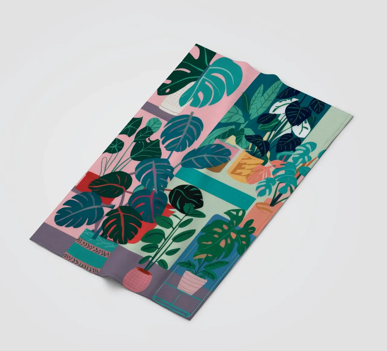 Monstera Leaf Study fleecedeken van Paez Harmony