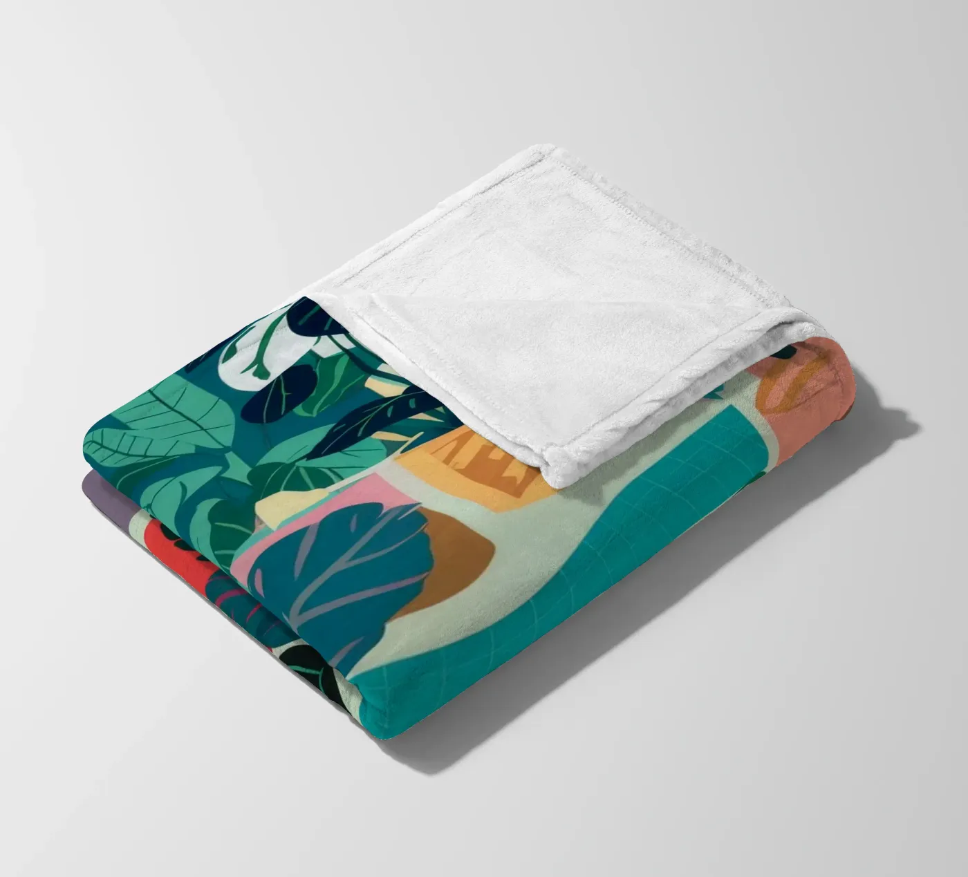 Monstera Leaf Study Fleecedecke von Paez Harmony