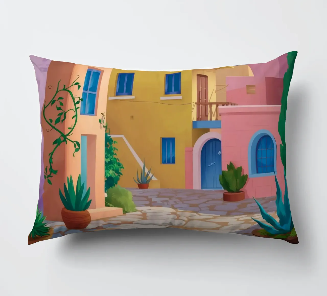 Sunlit Alley Bloom decorative cushion by Haven Mirage
