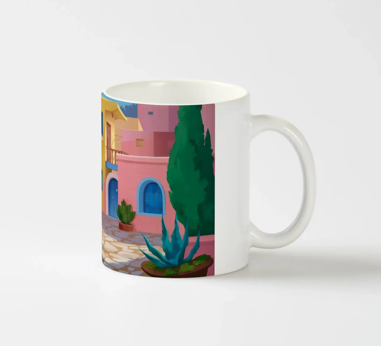 Vicolo illuminato in fiore tazza in ceramica da Haven Mirage