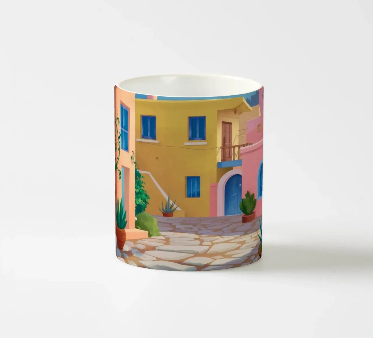 Vicolo illuminato in fiore tazza in ceramica da Haven Mirage