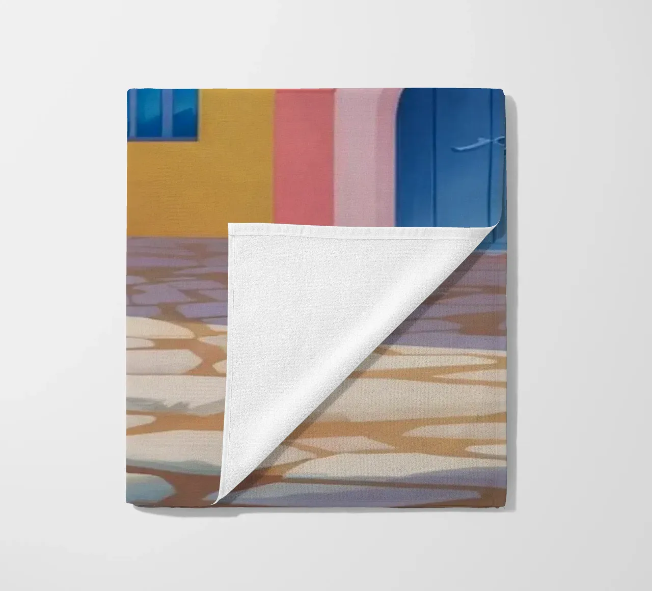 Sunlit Alley Bloom beach towel by Haven Mirage