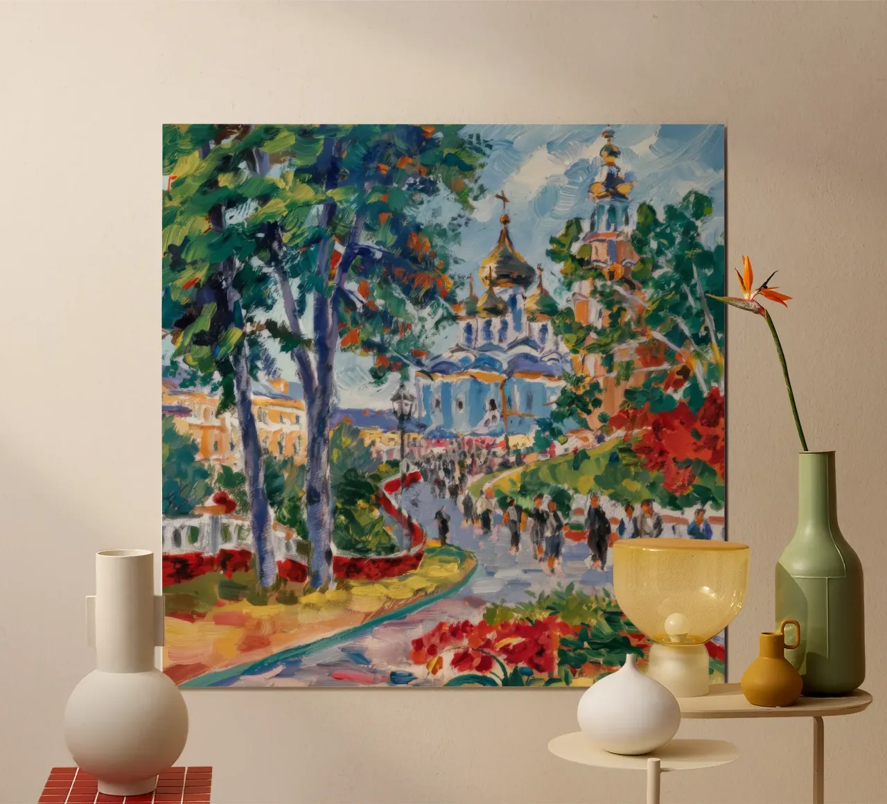 Stadtpark-Promenade Poster von Lush Essence