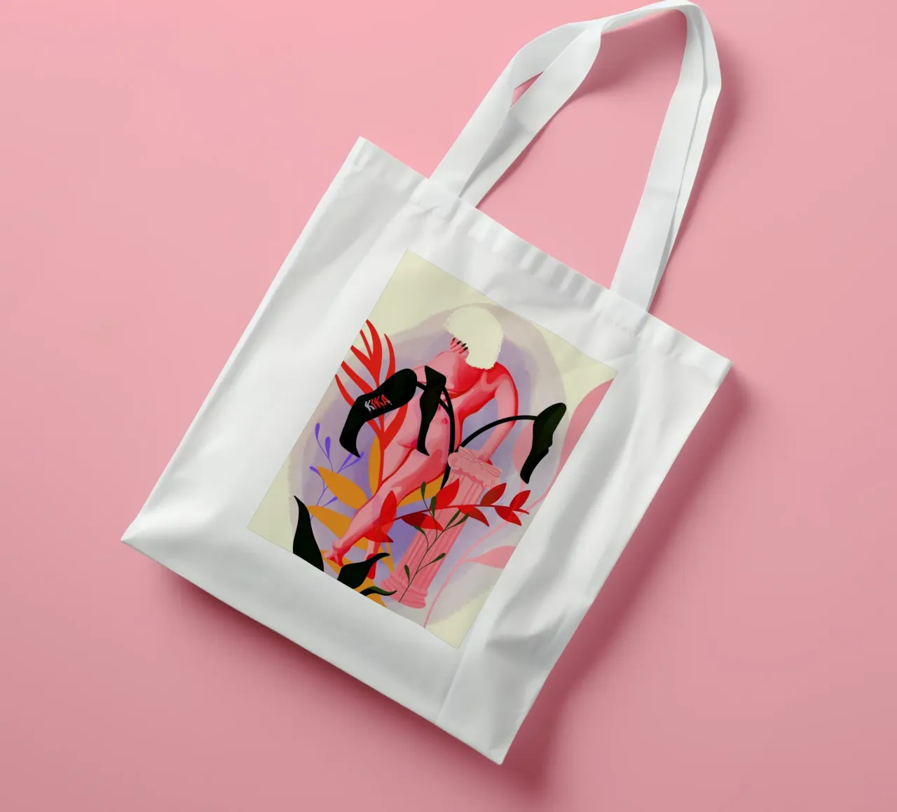 Invent Your Self borsa in juta da Kika illu