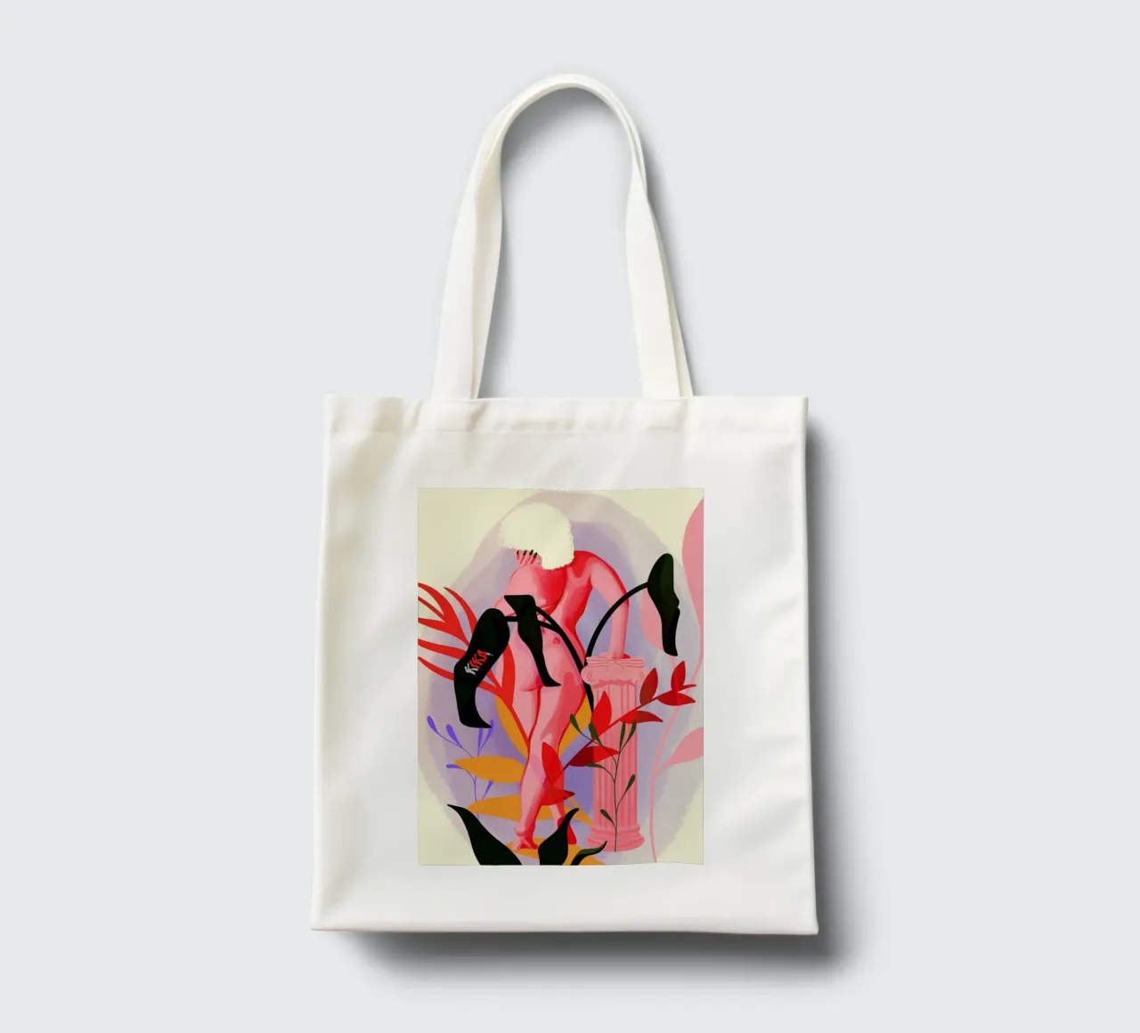 Invent Your Self borsa in juta da Kika illu