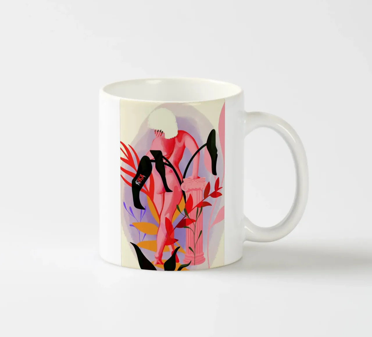 Invent Your Self tazza in ceramica da Kika illu