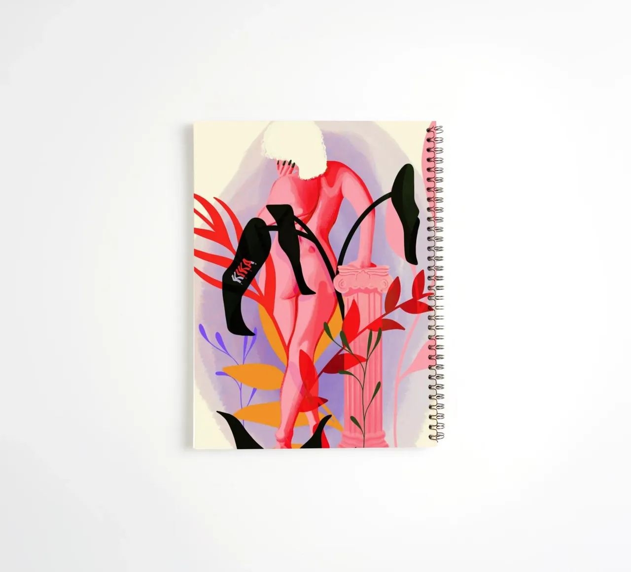 Invent Your Self spiral notebook by Kika illu