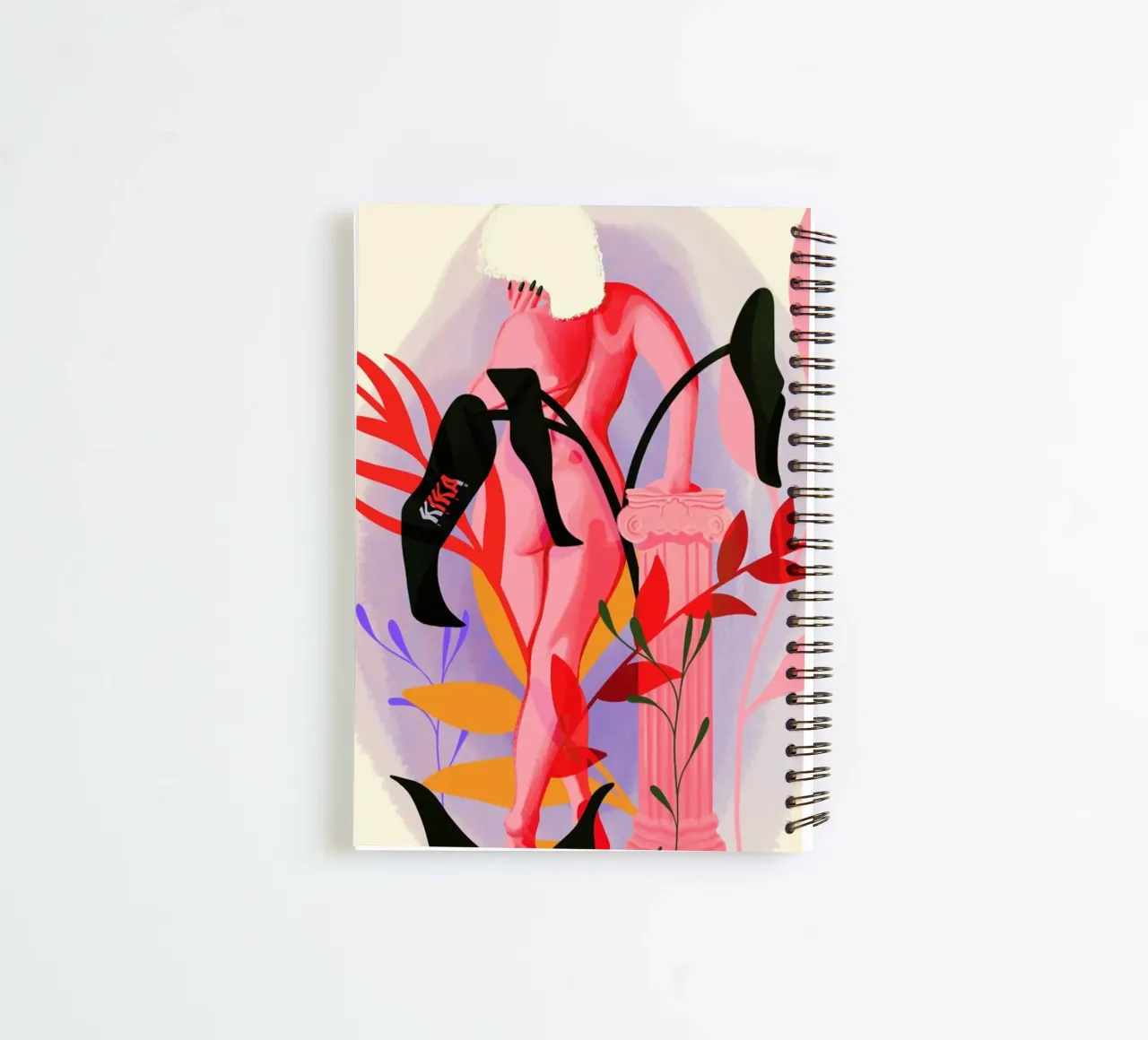 Invent Your Self spiral notebook by Kika illu
