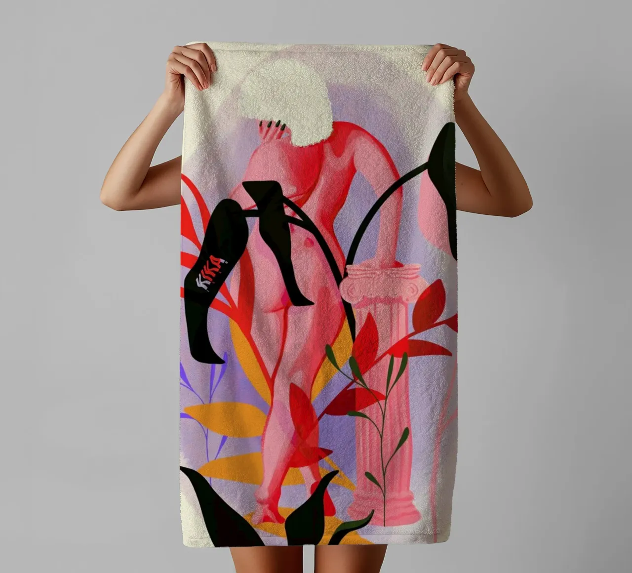 Invent Your Self asciugamano da bagno da Kika illu