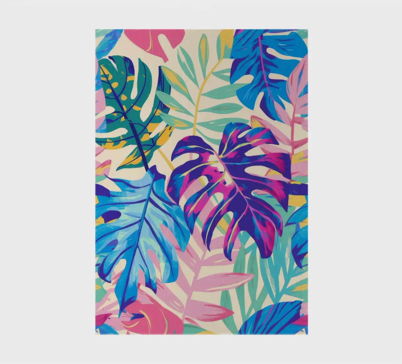 Neon Monstera Glow notebook by Grande Serene