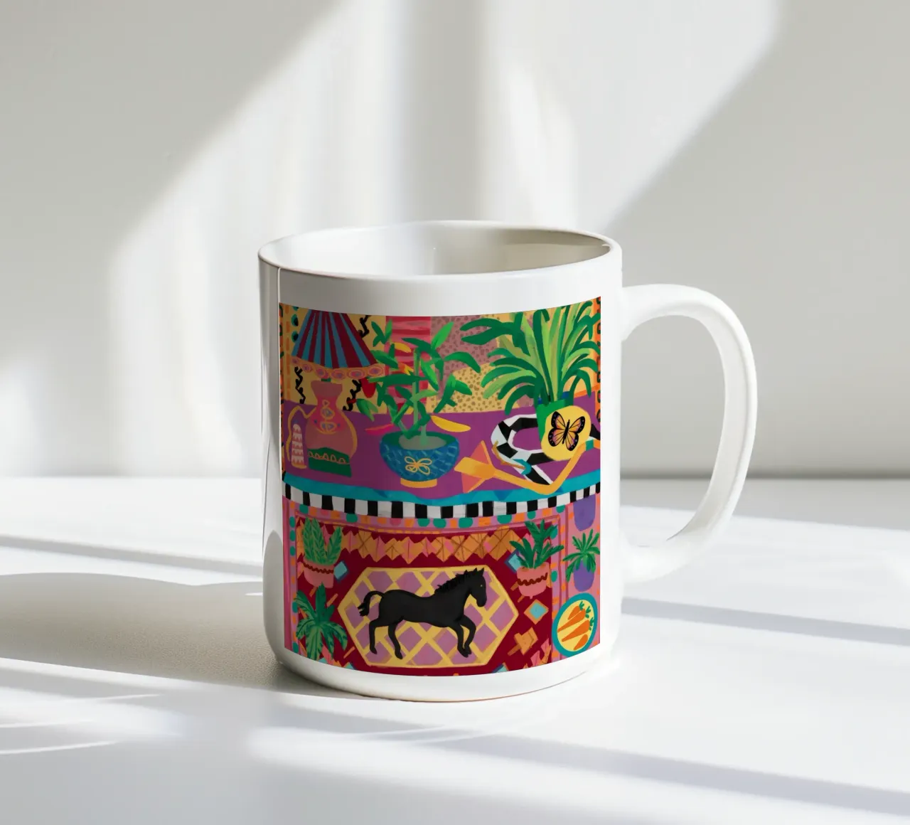 Sogno di arazzo equestre tazza in ceramica da Paez Harmony