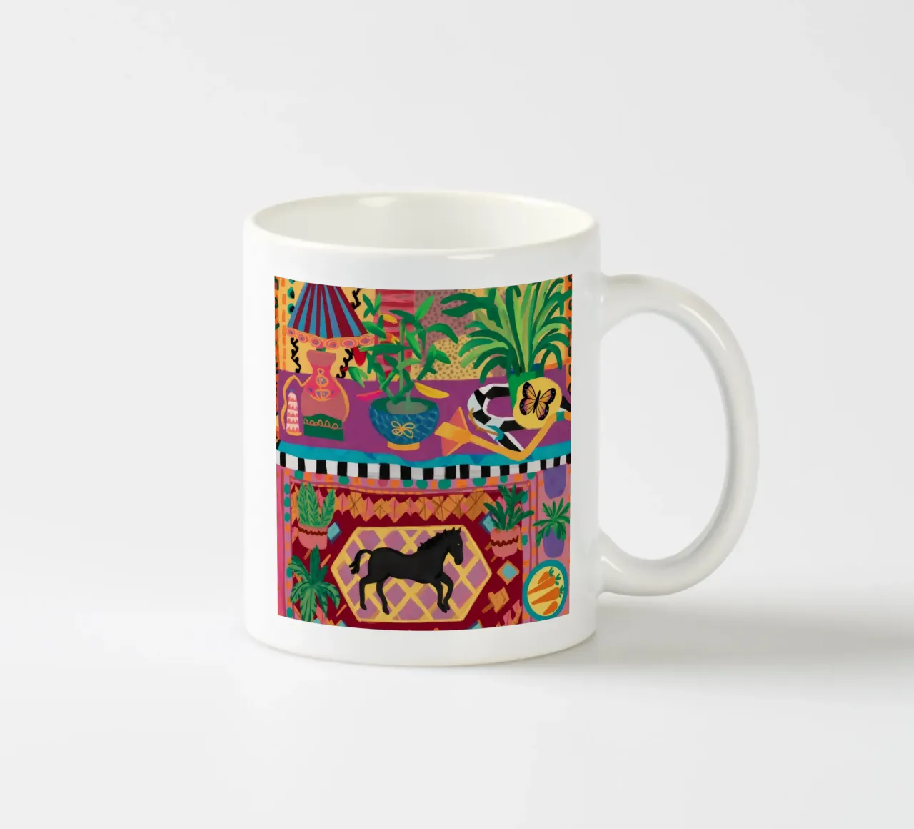 Sogno di arazzo equestre tazza in ceramica da Paez Harmony