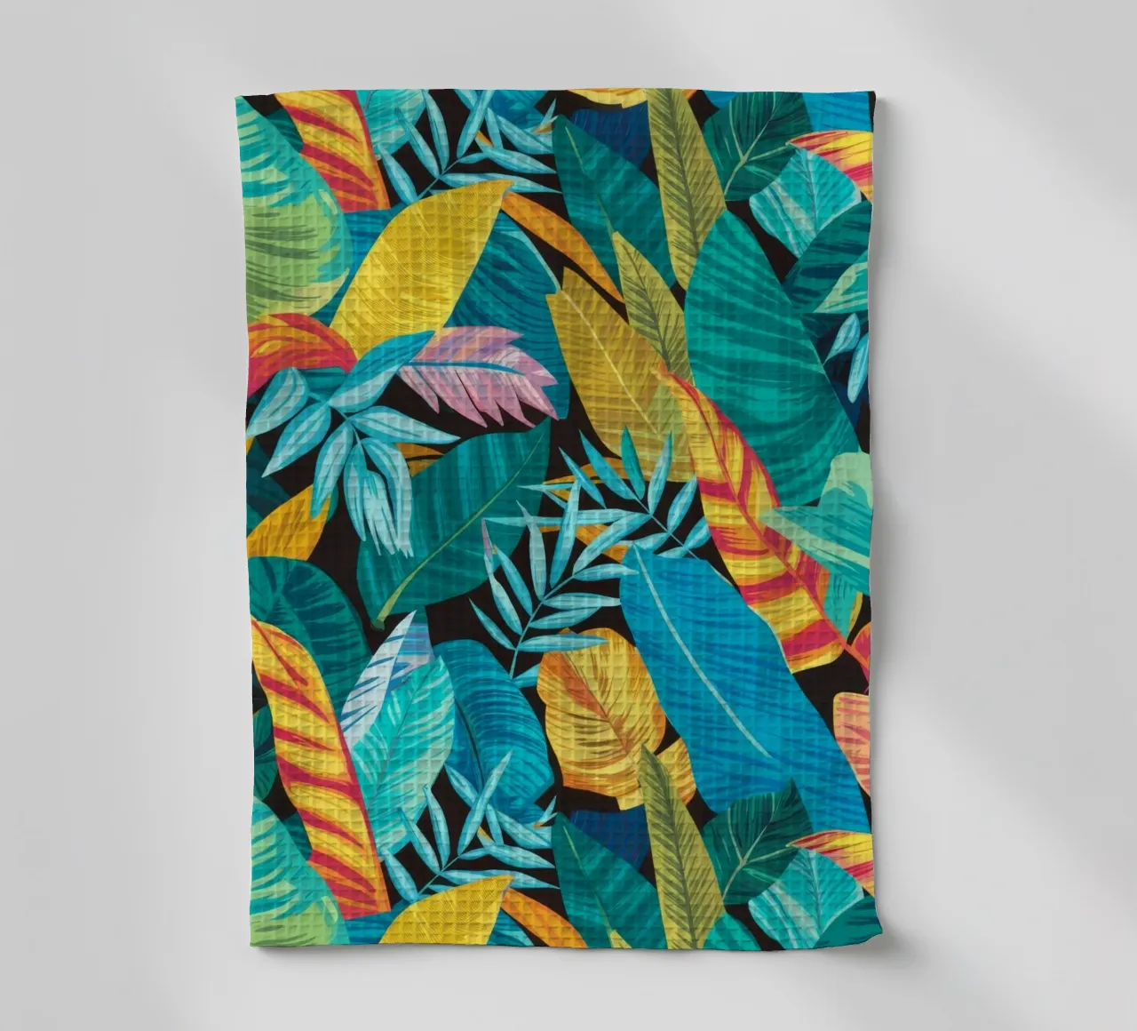 Azure Jungle Depths tea towel by Grande Serene