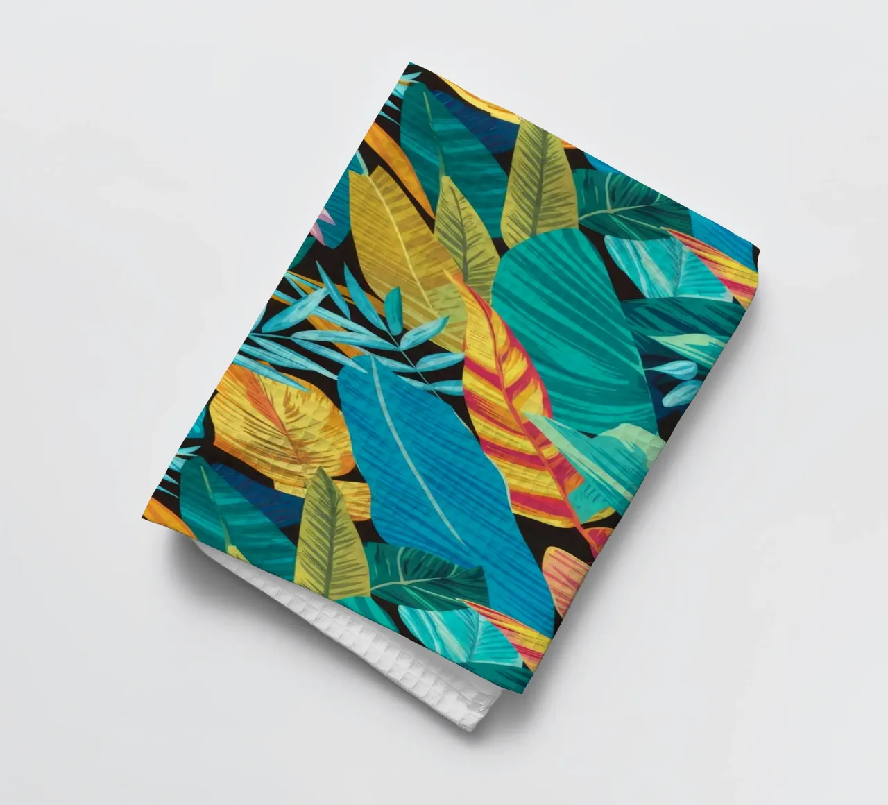 Azure Jungle Depths tea towel by Grande Serene