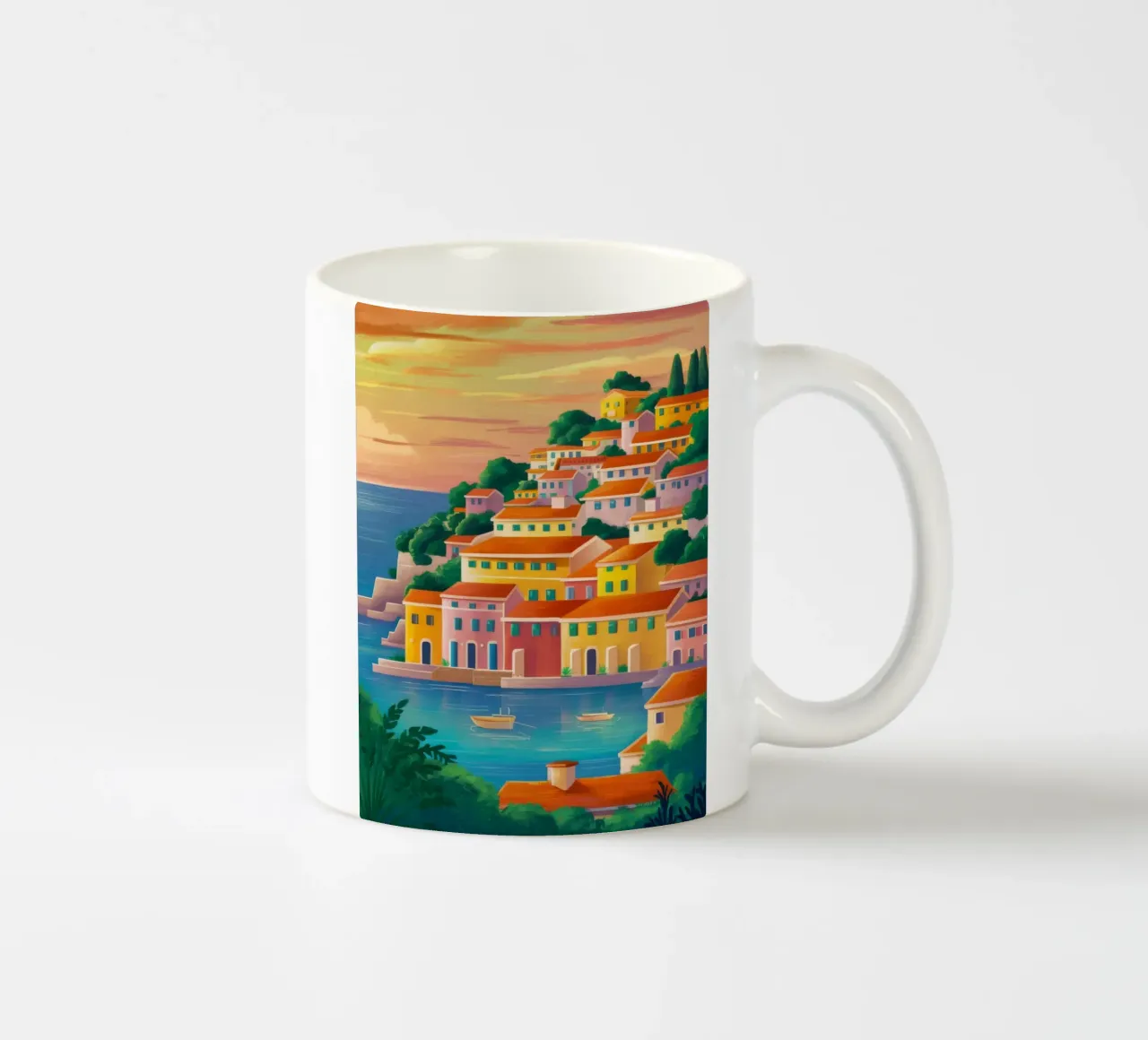 Portofino Gouden Uur keramische mok van Paez Harmony