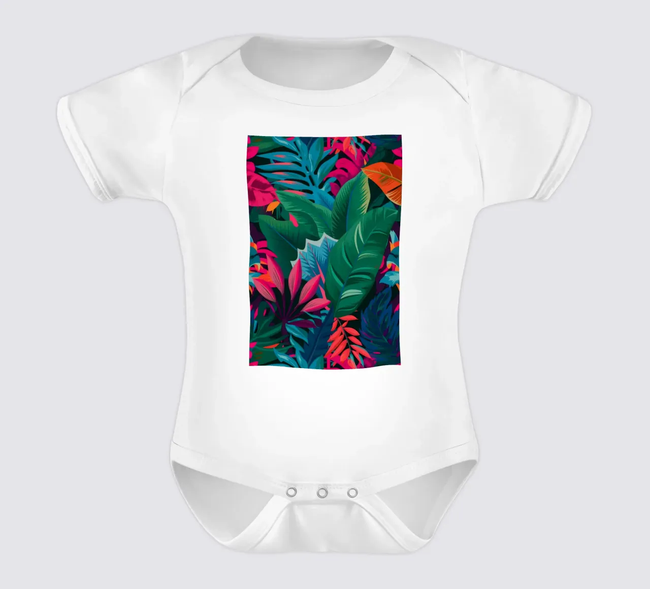 Fuschia Forest Fantasy body neonato maniche corte da Grande Serene