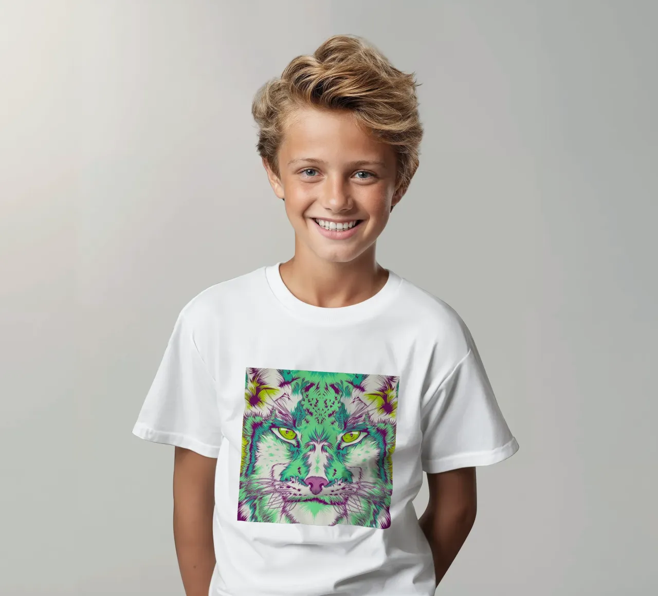 Lynx t-shirt bambini da Cranio Dsgn