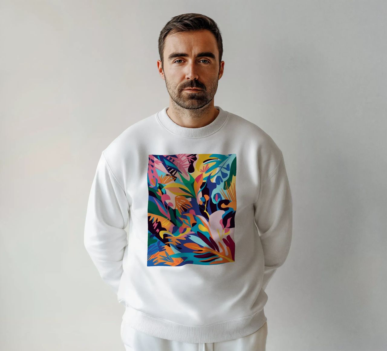 Jungle Abstraction Splash sweatshirt by Haven Mirage