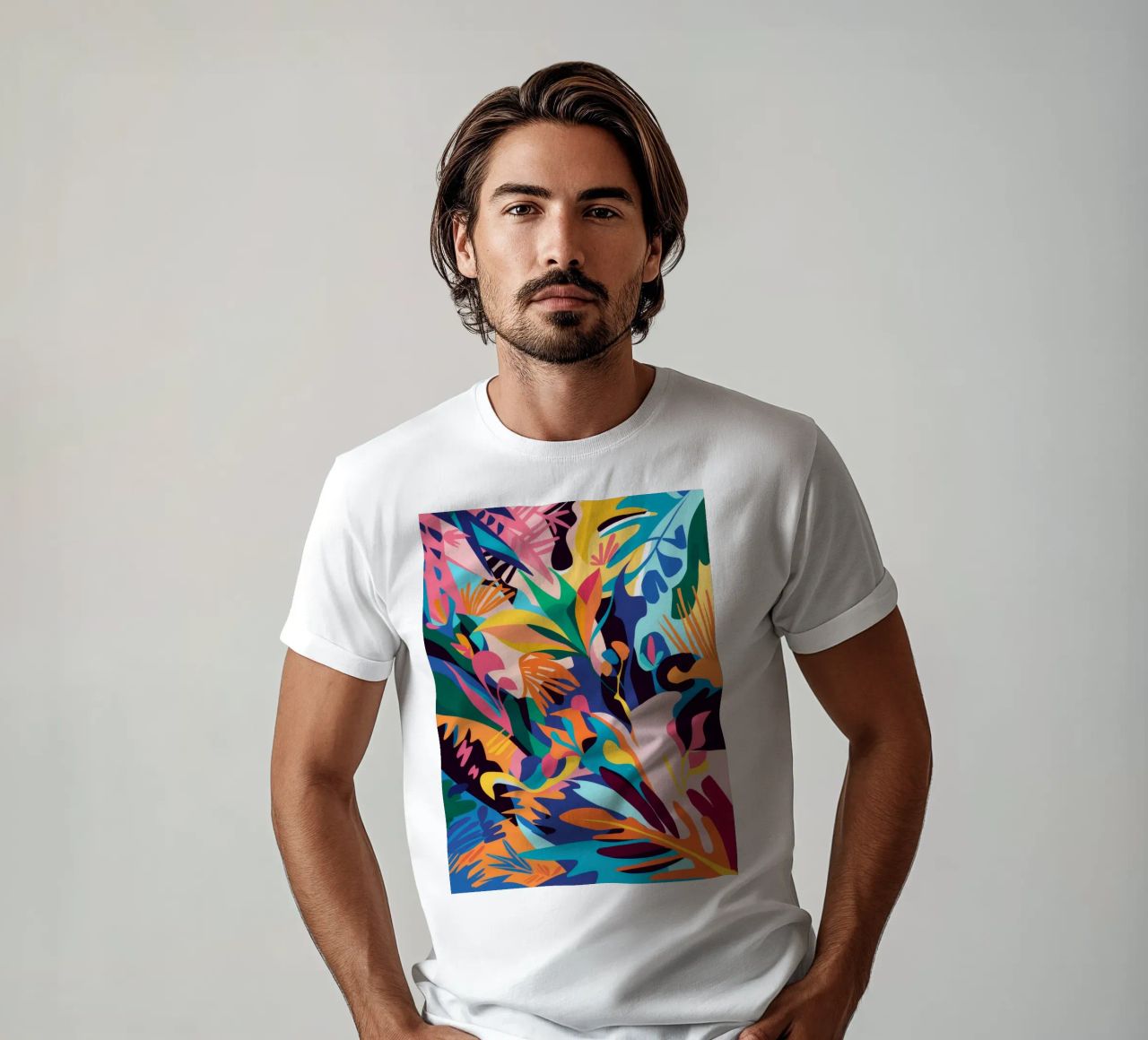 Jungle Abstraction Splash t-shirt by Haven Mirage