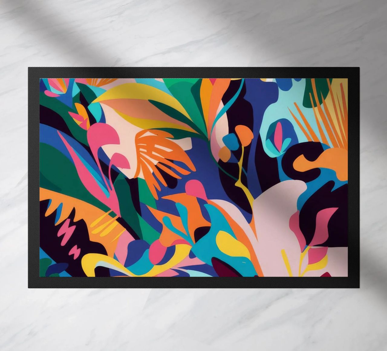 Jungle Abstraction Splash doormat by Haven Mirage