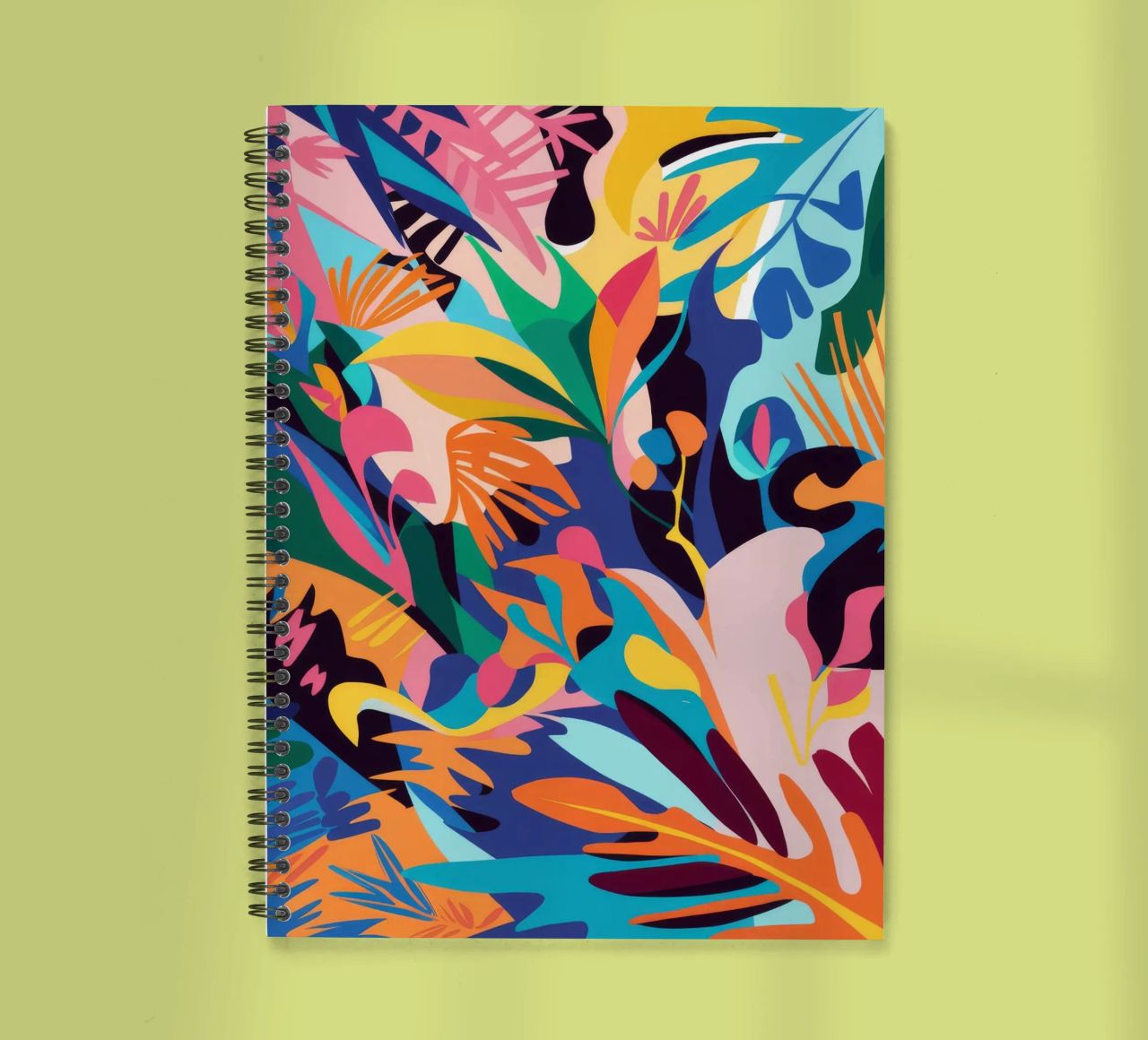 Jungle Abstraction Splash spiral notebook by Haven Mirage