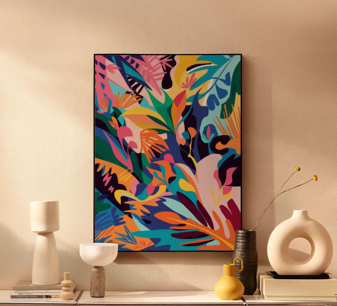 Jungle Abstraction Splash alu-dibond by Haven Mirage