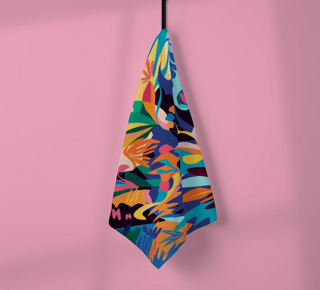 Jungle Abstraction Splash tea towel by Haven Mirage
