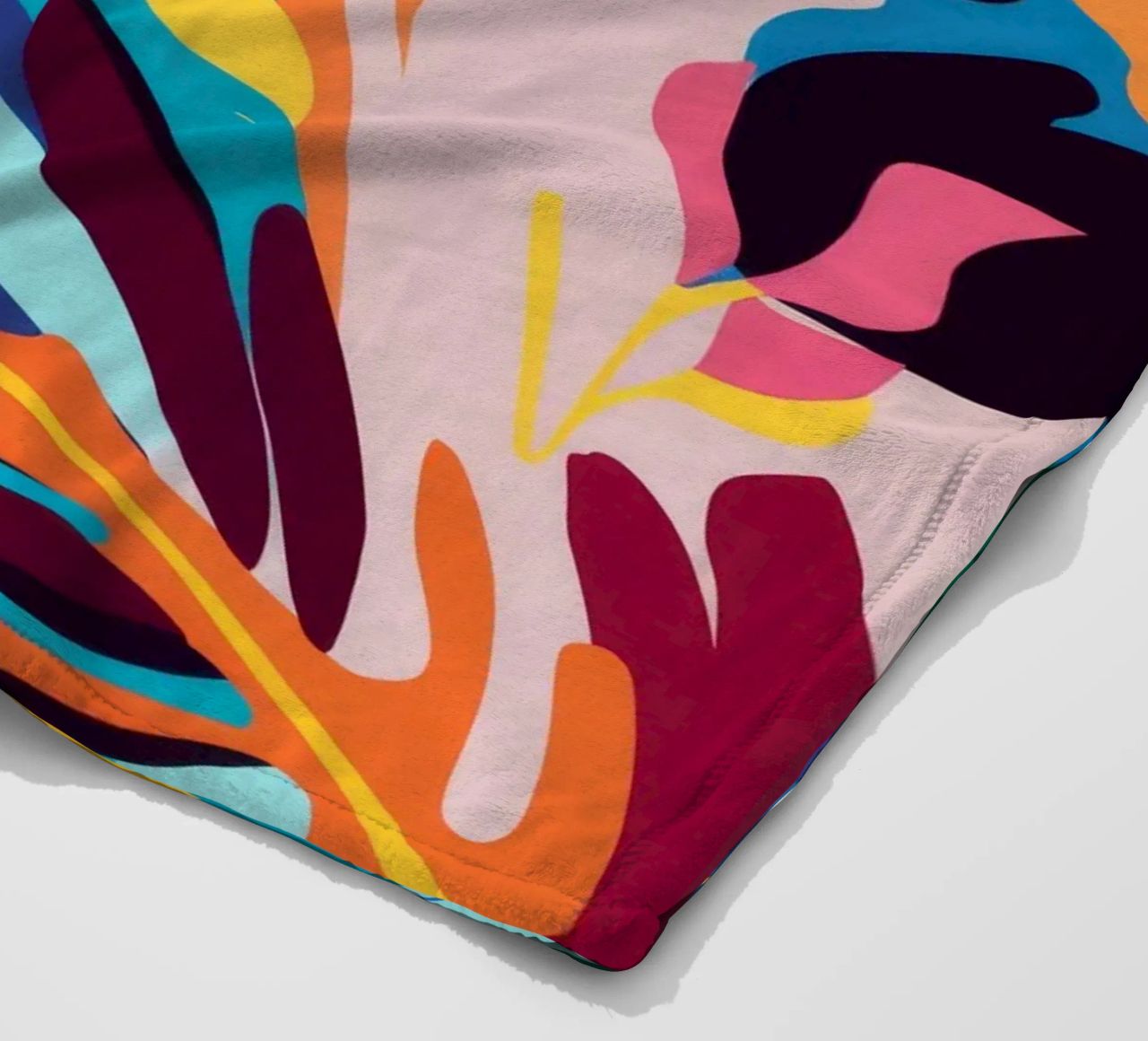 Jungle Abstraction Splash fleece blanket by Haven Mirage