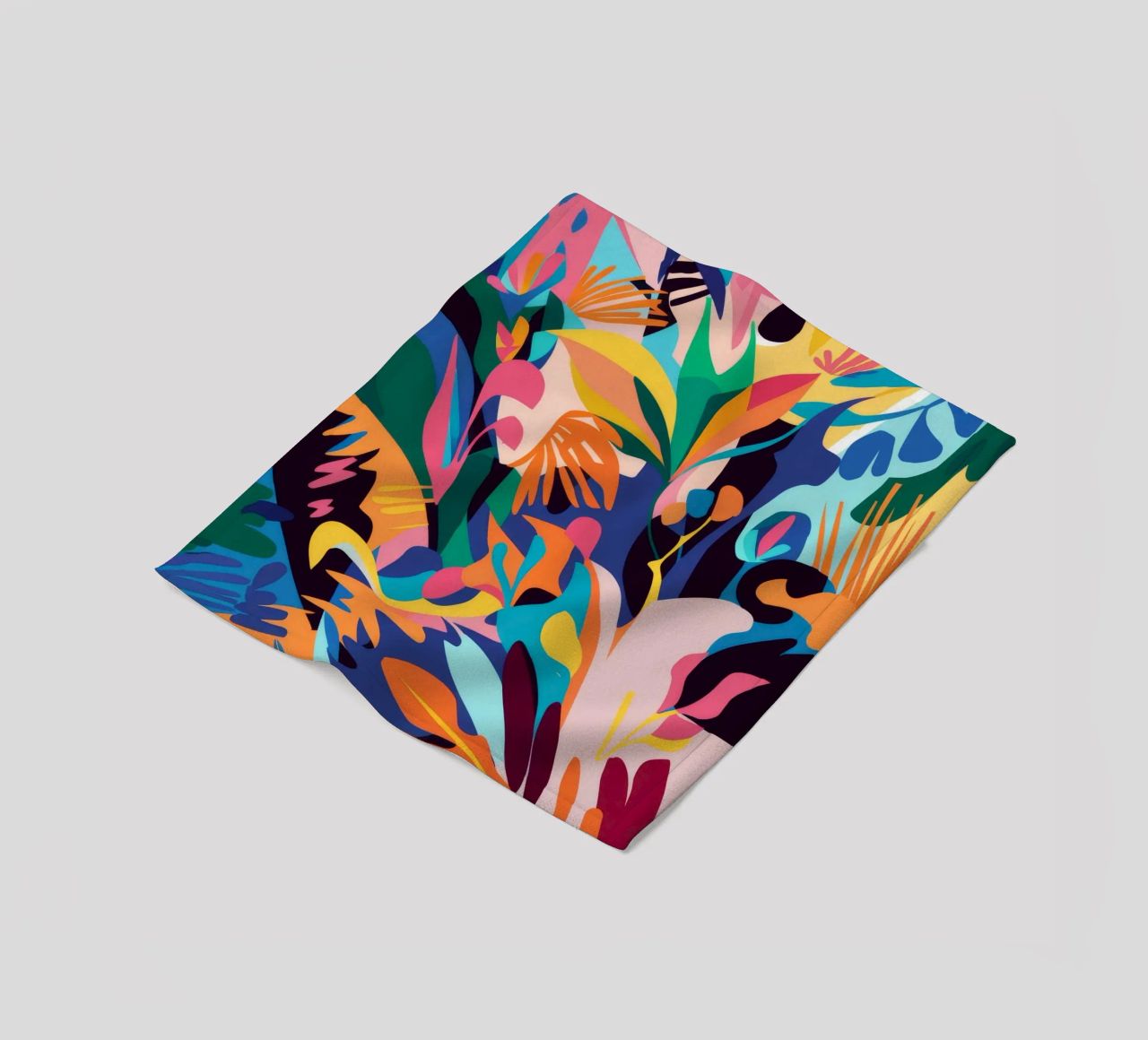 Jungle Abstraction Splash fleece blanket by Haven Mirage