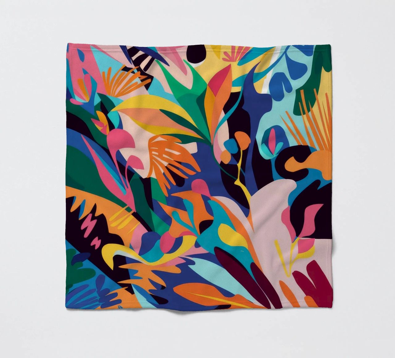 Jungle Abstraction Splash fleece blanket by Haven Mirage