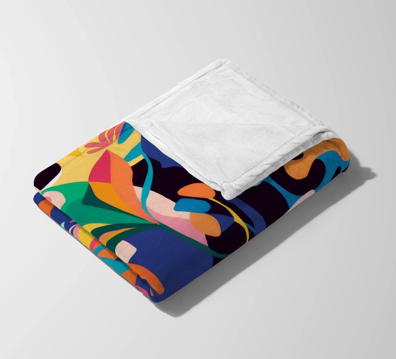 Jungle Abstraction Splash fleece blanket by Haven Mirage