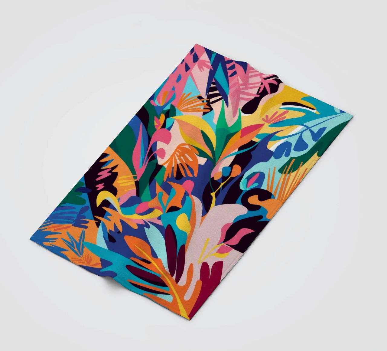 Jungle Abstraction Splash fleece blanket by Haven Mirage