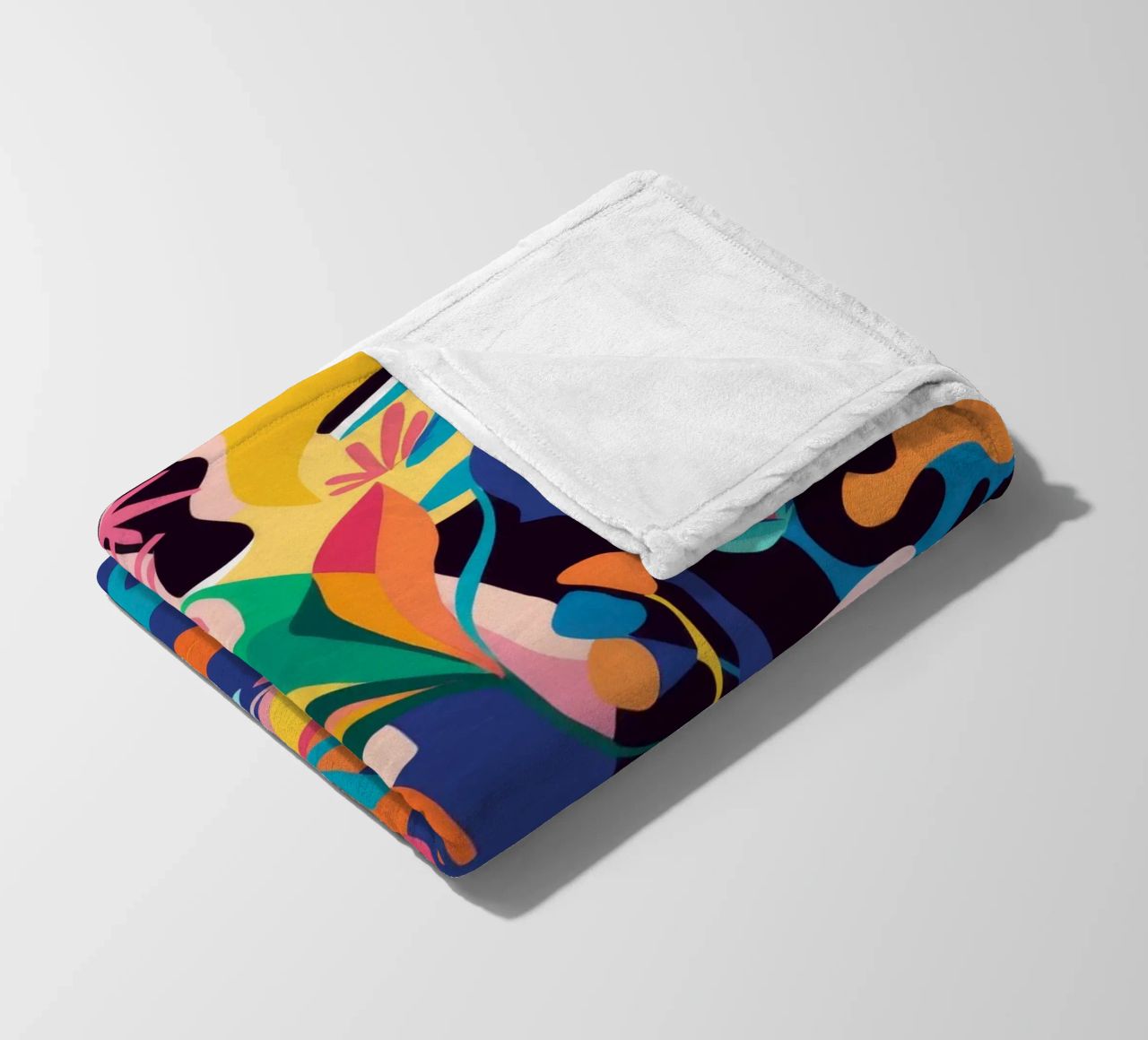 Jungle Abstraction Splash fleece blanket by Haven Mirage