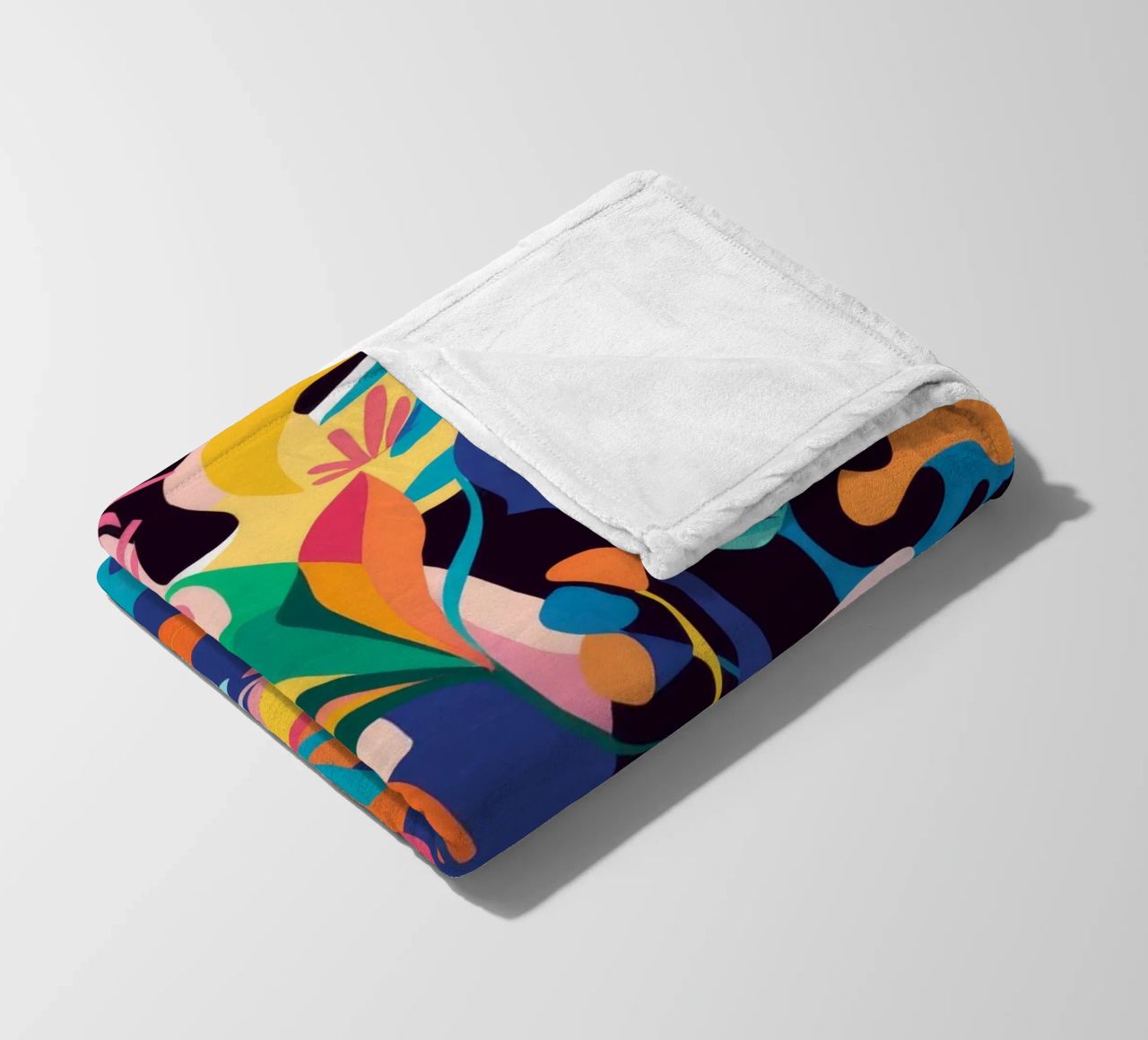 Jungle Abstraction Splash fleece blanket by Haven Mirage