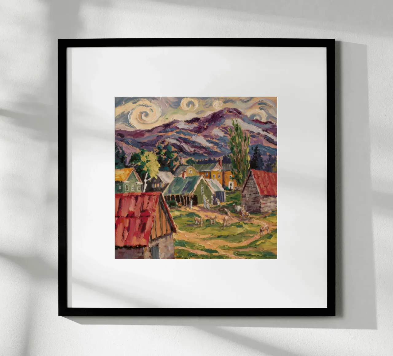 Villaggio Starry Mountain poster da Lush Essence