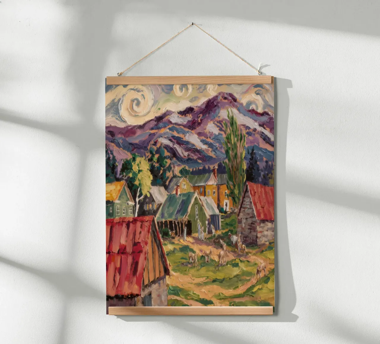 Villaggio Starry Mountain poster da Lush Essence