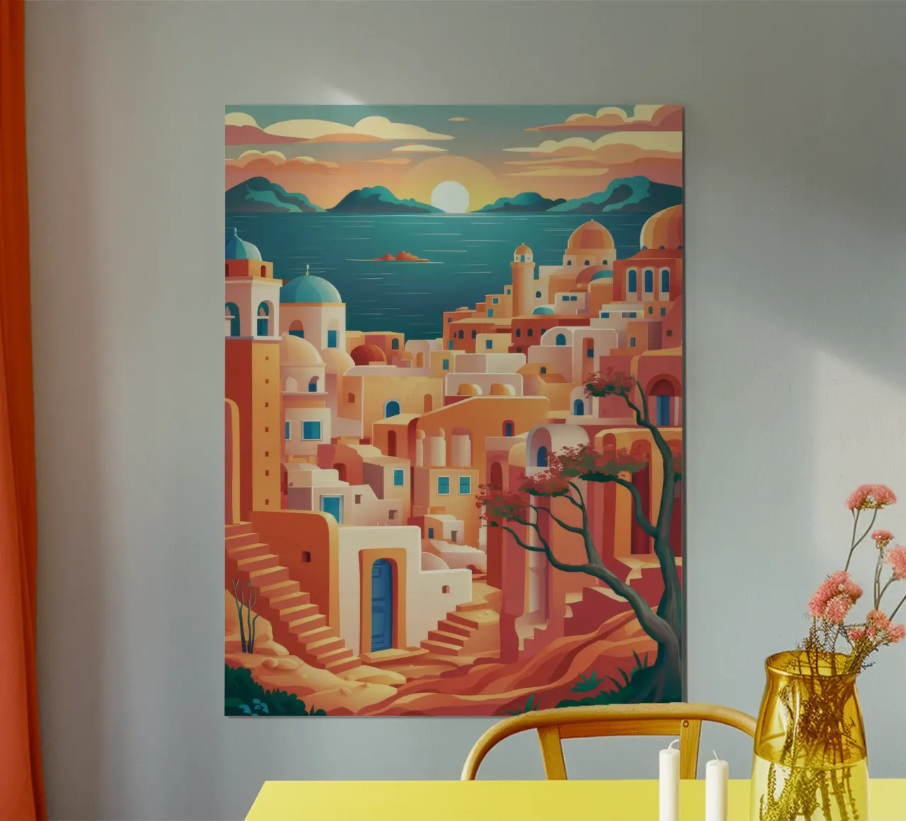 Tramonto della Cittadella del Deserto poster da Paez Harmony