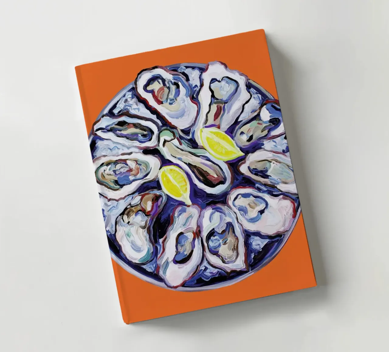 Oysters On A Plate Orange carnet de notes de Alice Straker
