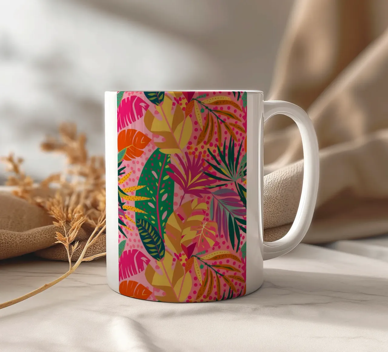 Pop selvático eléctrico taza de cerámica de Grande Serene
