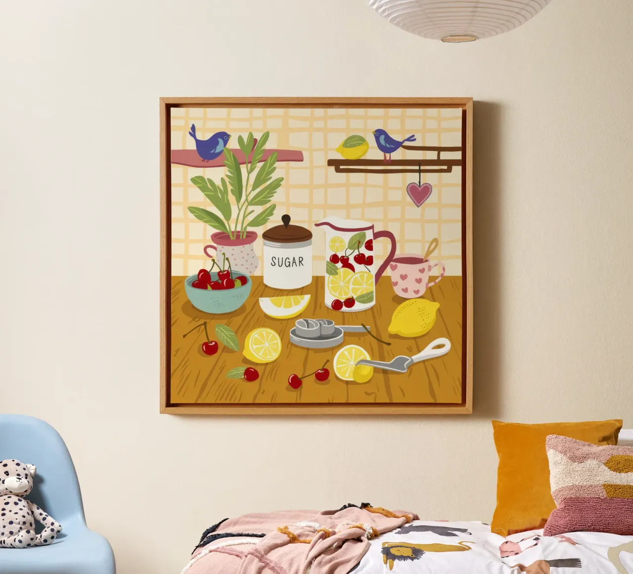 Limonade Suiker Nog canvas met Baklijst van Haven Mirage