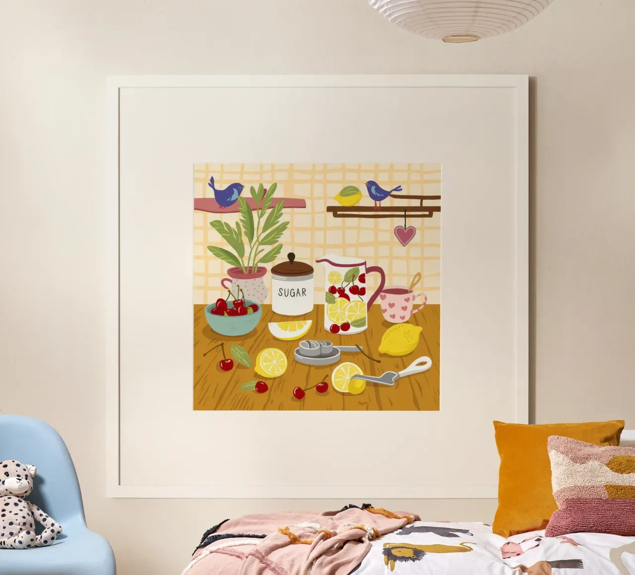 Limonata Zucchero Ancora poster con telaio in plastica da Haven Mirage