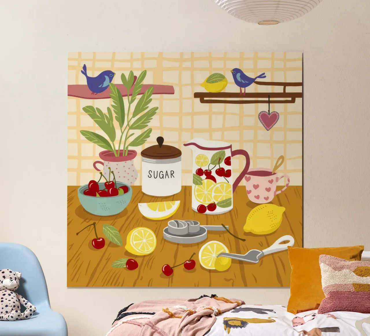Limonata Zucchero Ancora poster con telaio in plastica da Haven Mirage