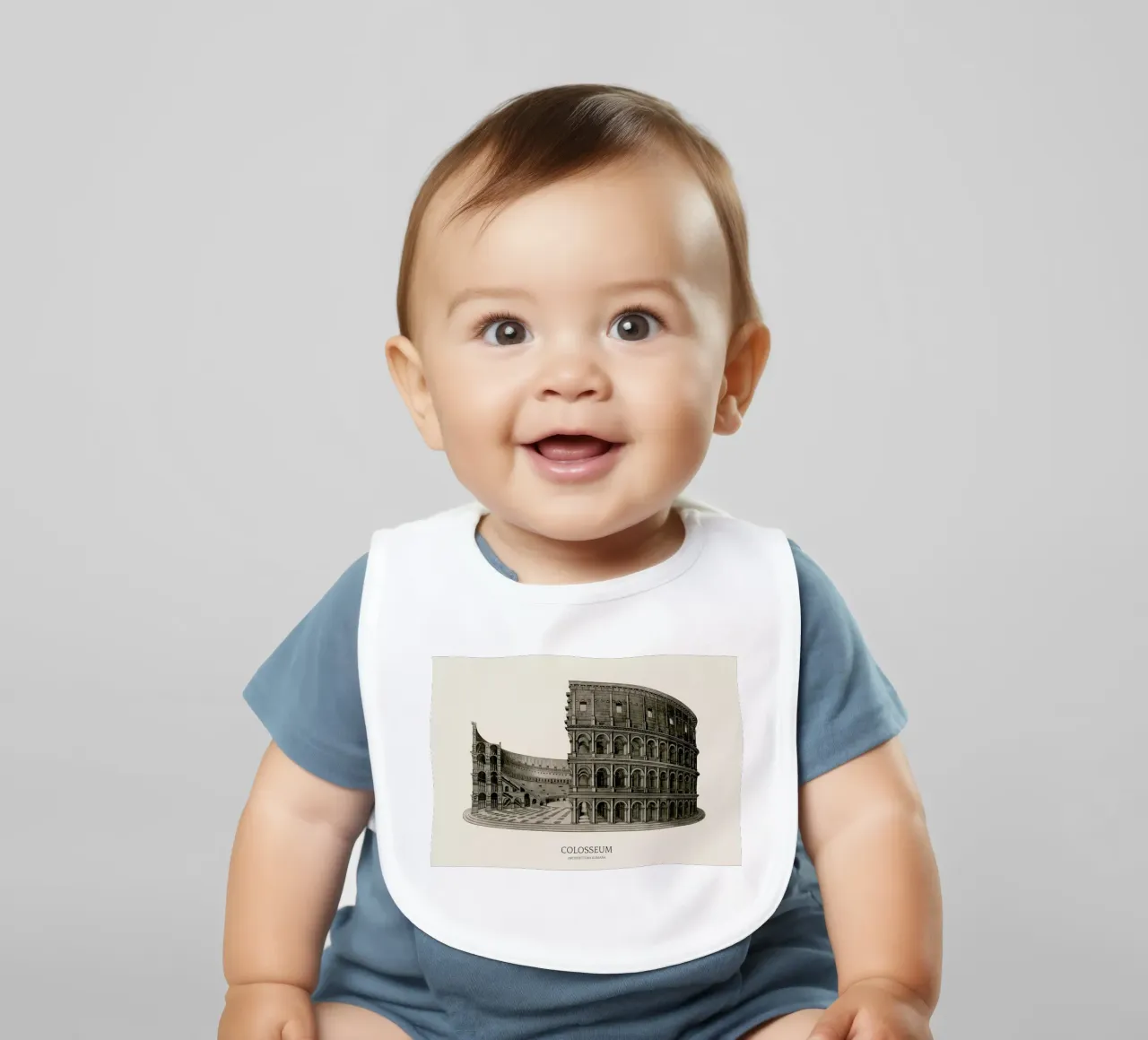 Colosseum Babylätzchen von Vintage by JUNIQE