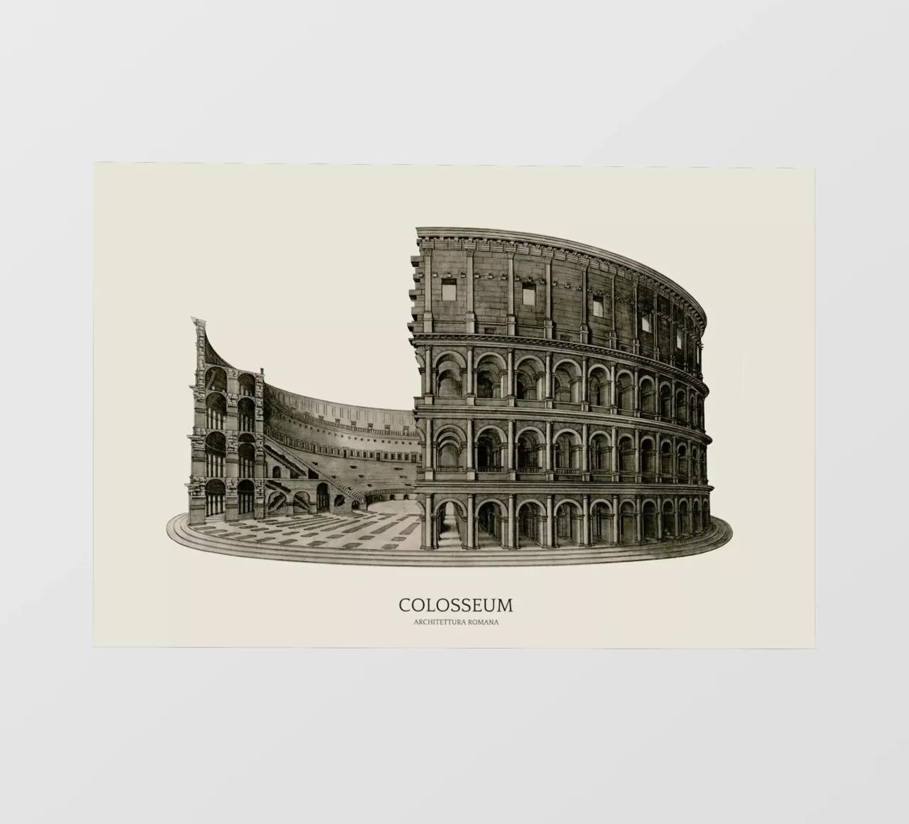 Colosseum telo in pvc da Vintage by JUNIQE